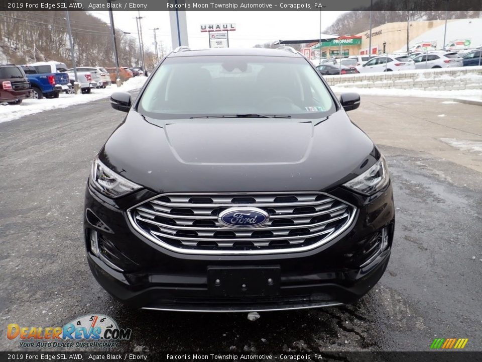 2019 Ford Edge SEL AWD Agate Black / Ebony Photo #8