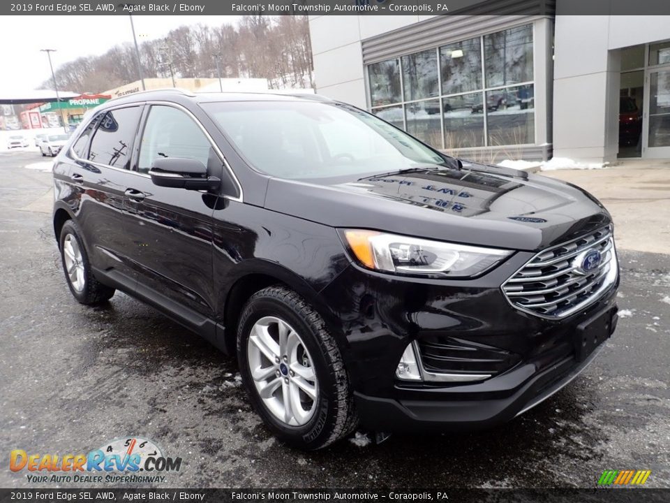 2019 Ford Edge SEL AWD Agate Black / Ebony Photo #9