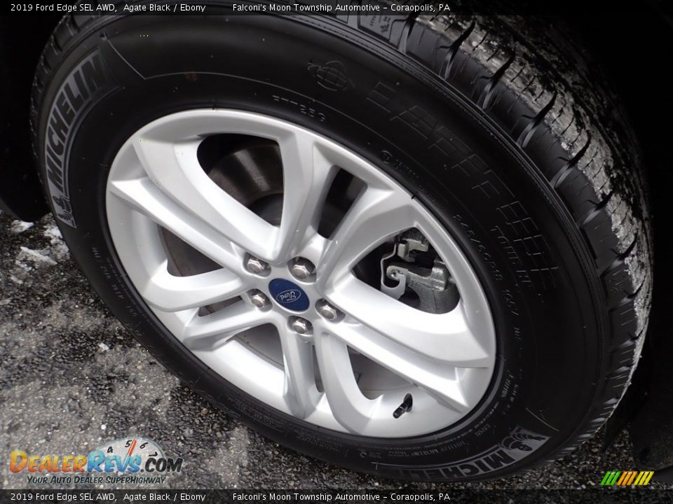 2019 Ford Edge SEL AWD Agate Black / Ebony Photo #10