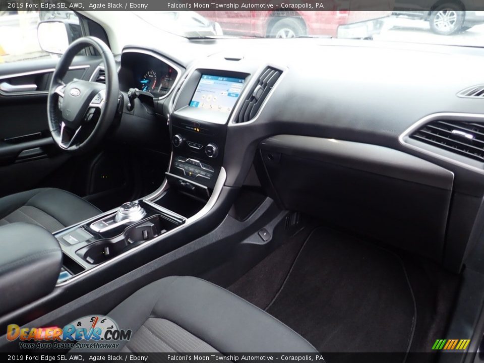 2019 Ford Edge SEL AWD Agate Black / Ebony Photo #12