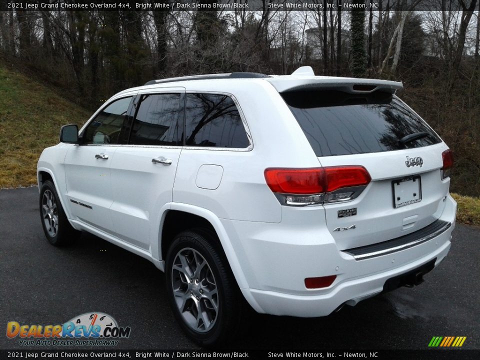 2021 Jeep Grand Cherokee Overland 4x4 Bright White / Dark Sienna Brown/Black Photo #8