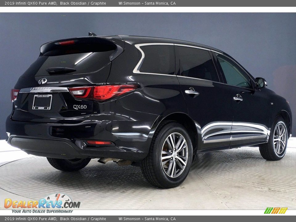 2019 Infiniti QX60 Pure AWD Black Obsidian / Graphite Photo #13