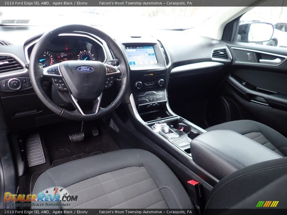 2019 Ford Edge SEL AWD Agate Black / Ebony Photo #18