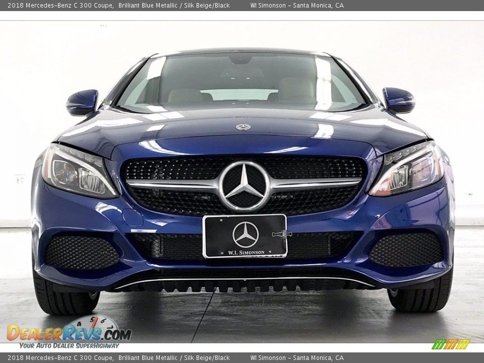 2018 Mercedes-Benz C 300 Coupe Brilliant Blue Metallic / Silk Beige/Black Photo #2