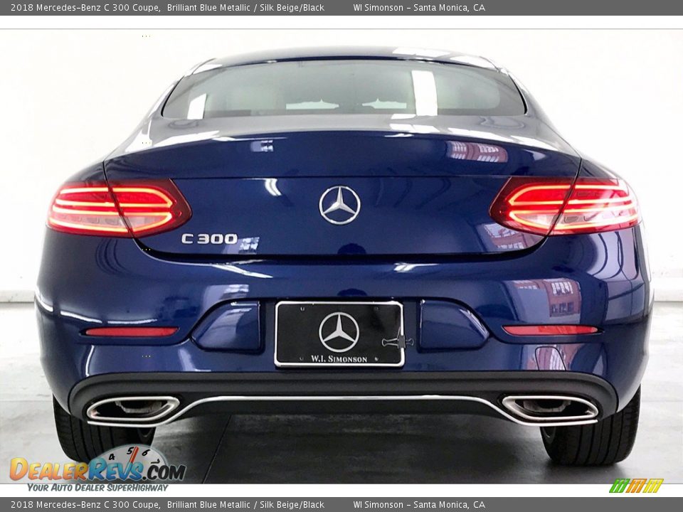 2018 Mercedes-Benz C 300 Coupe Brilliant Blue Metallic / Silk Beige/Black Photo #3