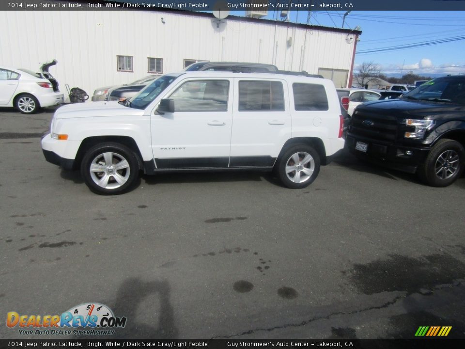 2014 Jeep Patriot Latitude Bright White / Dark Slate Gray/Light Pebble Photo #4