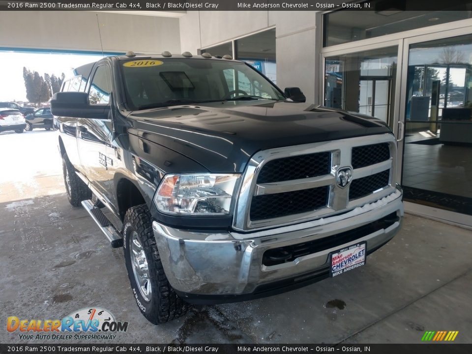 2016 Ram 2500 Tradesman Regular Cab 4x4 Black / Black/Diesel Gray Photo #2