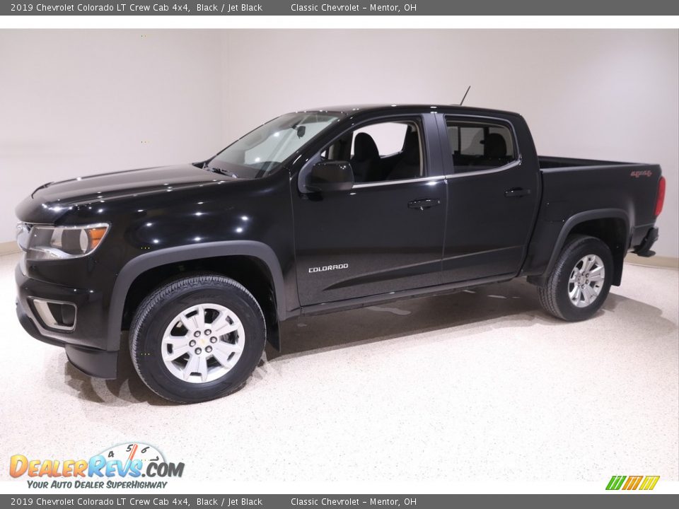 2019 Chevrolet Colorado LT Crew Cab 4x4 Black / Jet Black Photo #3