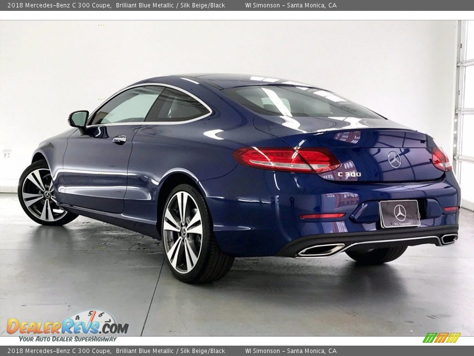 2018 Mercedes-Benz C 300 Coupe Brilliant Blue Metallic / Silk Beige/Black Photo #10