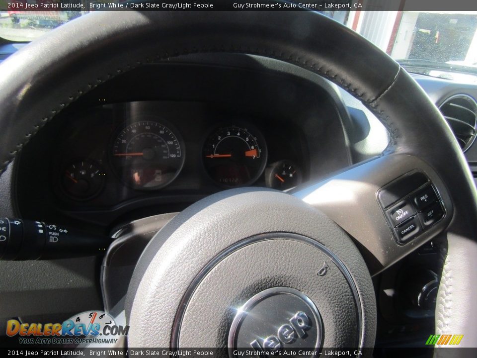 2014 Jeep Patriot Latitude Bright White / Dark Slate Gray/Light Pebble Photo #10