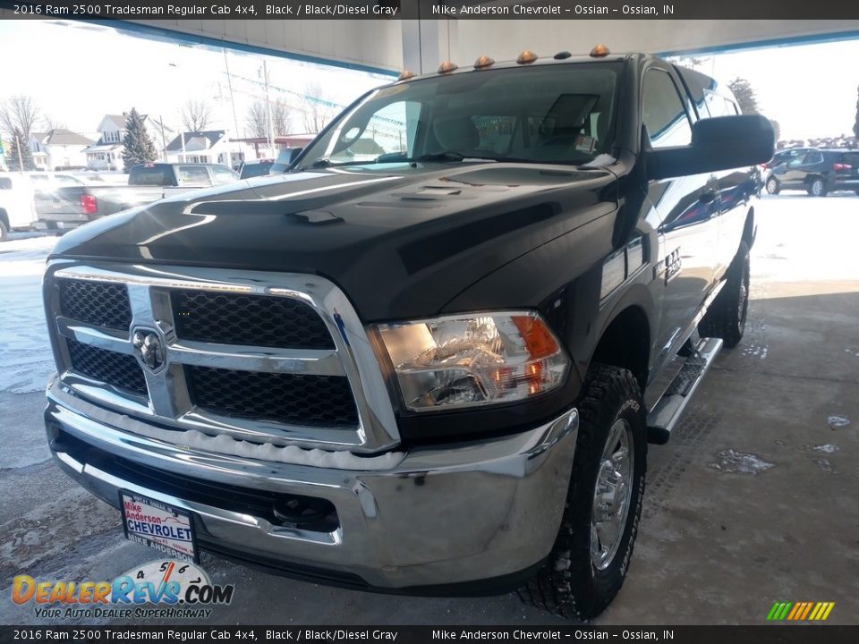 2016 Ram 2500 Tradesman Regular Cab 4x4 Black / Black/Diesel Gray Photo #9