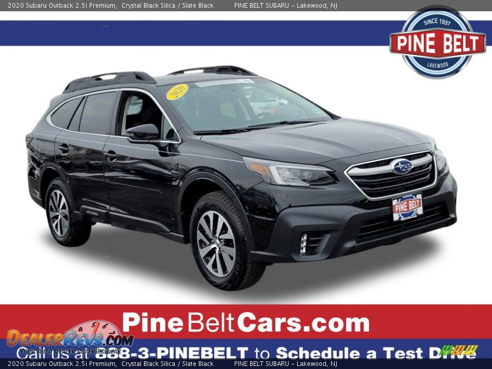 2020 Subaru Outback 2.5i Premium Crystal Black Silica / Slate Black Photo #1