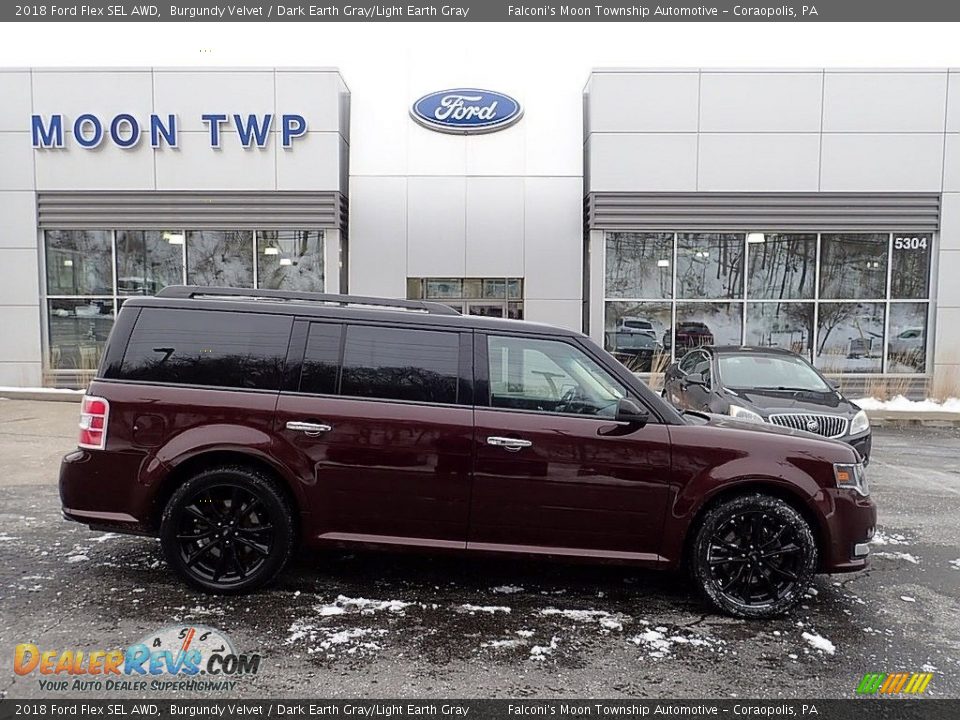 2018 Ford Flex SEL AWD Burgundy Velvet / Dark Earth Gray/Light Earth Gray Photo #1