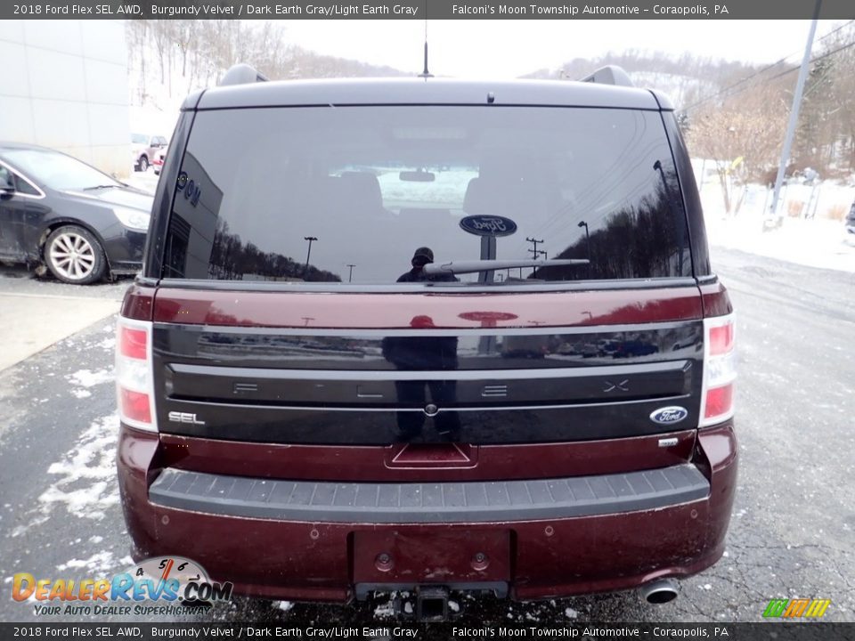 Burgundy Velvet 2018 Ford Flex SEL AWD Photo #3