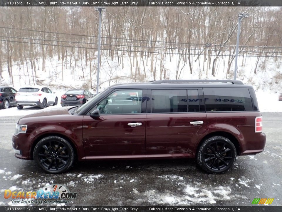 Burgundy Velvet 2018 Ford Flex SEL AWD Photo #6