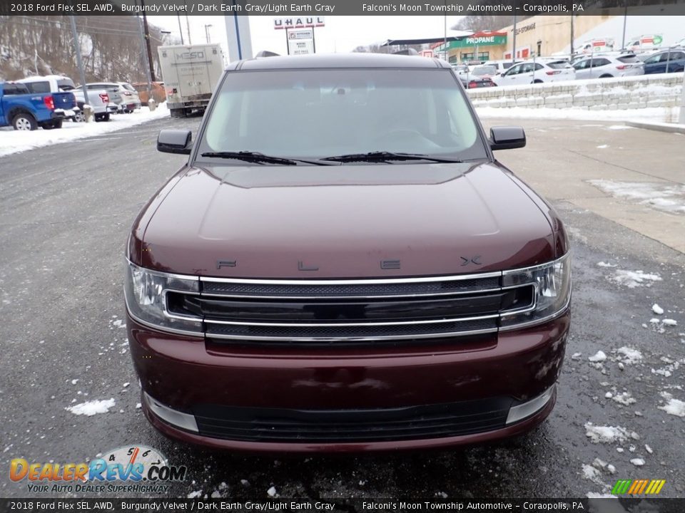 2018 Ford Flex SEL AWD Burgundy Velvet / Dark Earth Gray/Light Earth Gray Photo #8