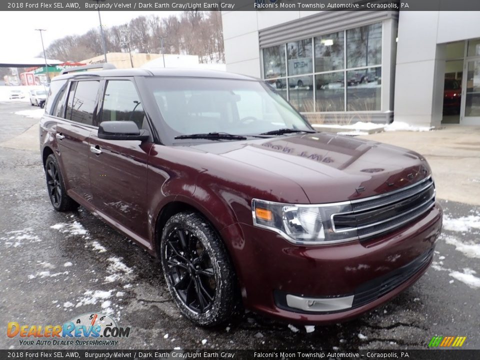 Burgundy Velvet 2018 Ford Flex SEL AWD Photo #9