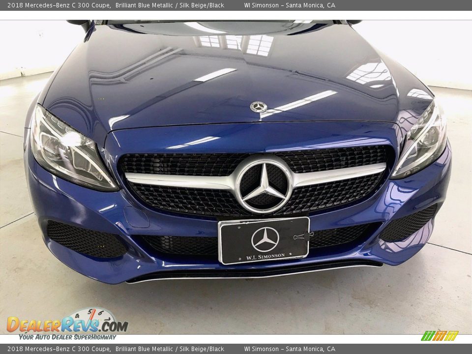 2018 Mercedes-Benz C 300 Coupe Brilliant Blue Metallic / Silk Beige/Black Photo #30