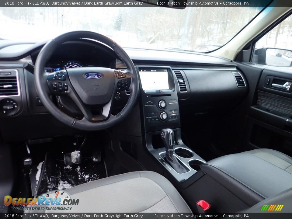 Dark Earth Gray/Light Earth Gray Interior - 2018 Ford Flex SEL AWD Photo #18