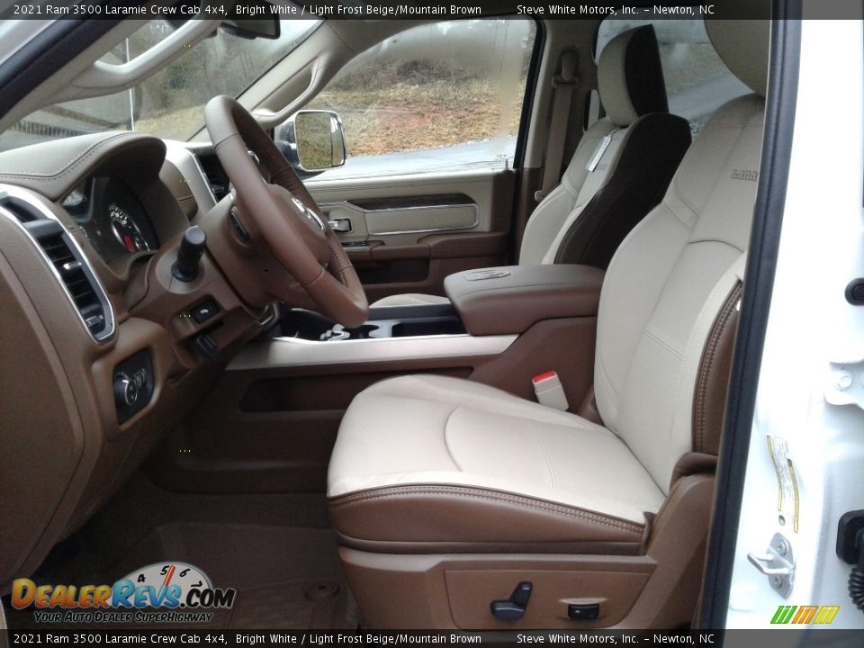 Light Frost Beige/Mountain Brown Interior - 2021 Ram 3500 Laramie Crew Cab 4x4 Photo #11