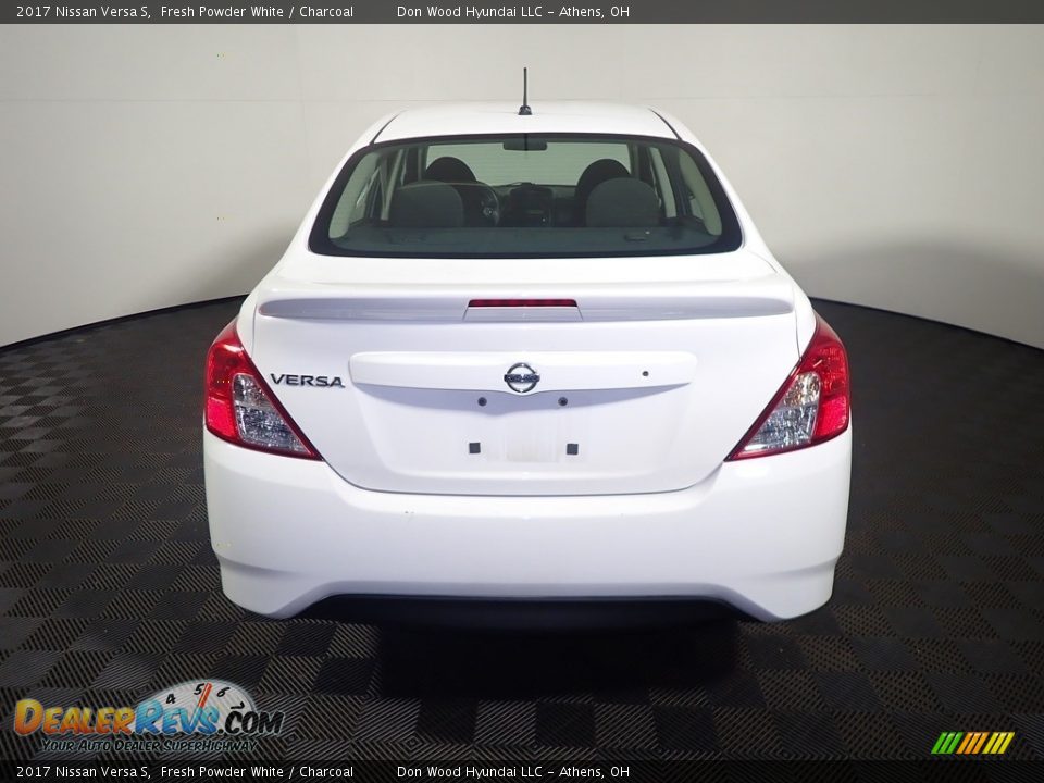 2017 Nissan Versa S Fresh Powder White / Charcoal Photo #12