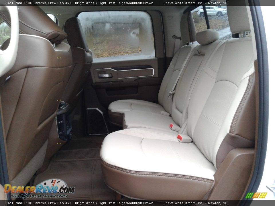 Rear Seat of 2021 Ram 3500 Laramie Crew Cab 4x4 Photo #12