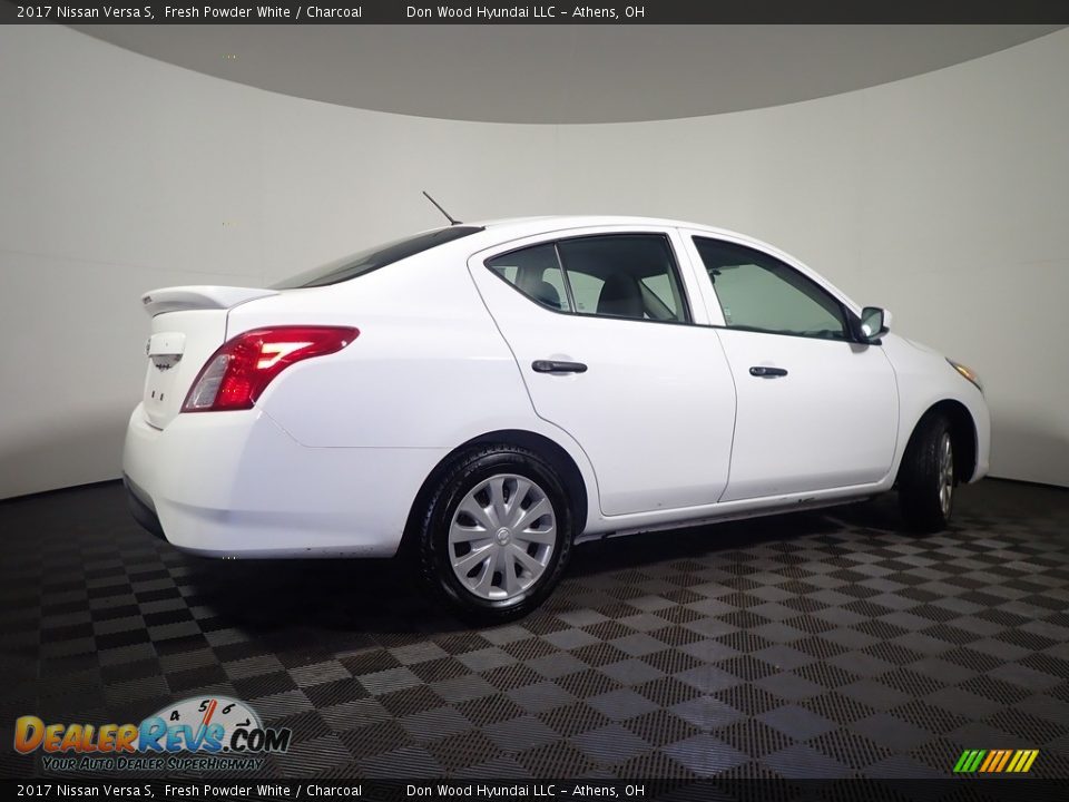 2017 Nissan Versa S Fresh Powder White / Charcoal Photo #15