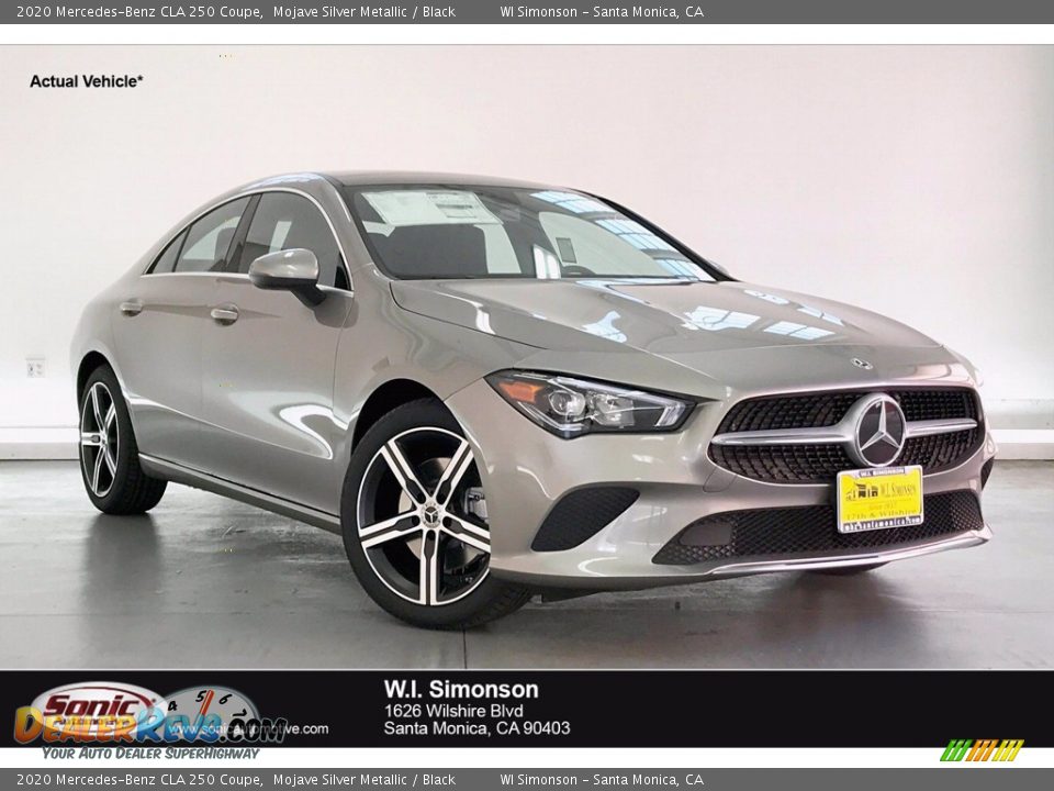 2020 Mercedes-Benz CLA 250 Coupe Mojave Silver Metallic / Black Photo #1