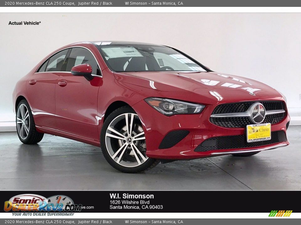 2020 Mercedes-Benz CLA 250 Coupe Jupiter Red / Black Photo #1