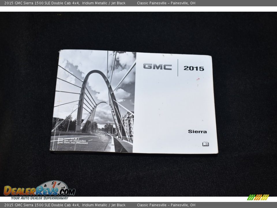 2015 GMC Sierra 1500 SLE Double Cab 4x4 Iridium Metallic / Jet Black Photo #15