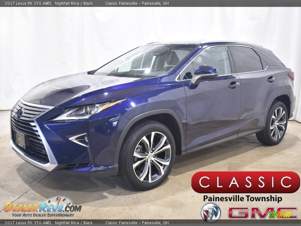 2017 Lexus RX 350 AWD Nightfall Mica / Black Photo #1