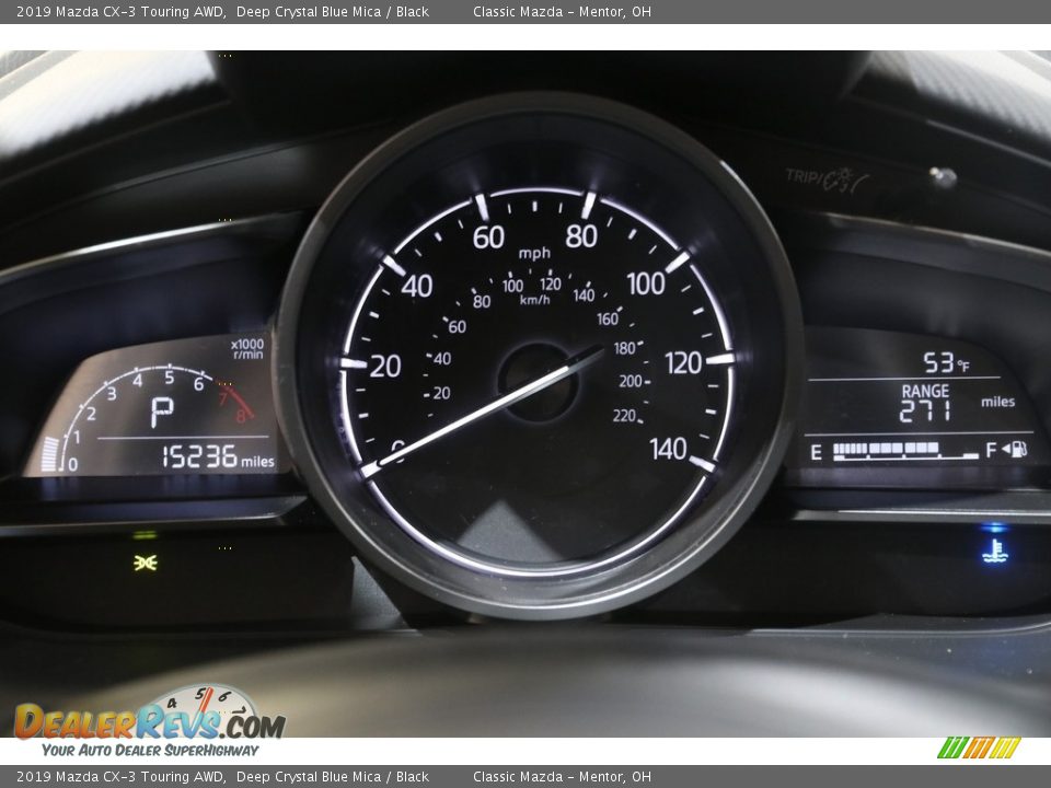 2019 Mazda CX-3 Touring AWD Deep Crystal Blue Mica / Black Photo #8