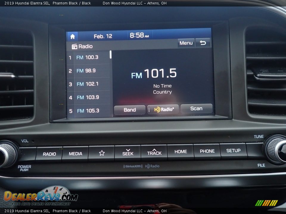 2019 Hyundai Elantra SEL Phantom Black / Black Photo #26