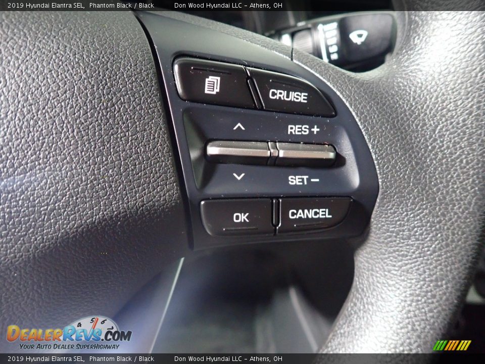 2019 Hyundai Elantra SEL Phantom Black / Black Photo #30