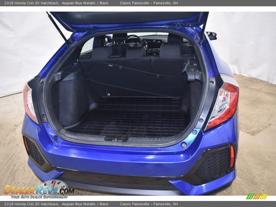 2018 Honda Civic EX Hatchback Aegean Blue Metallic / Black Photo #9