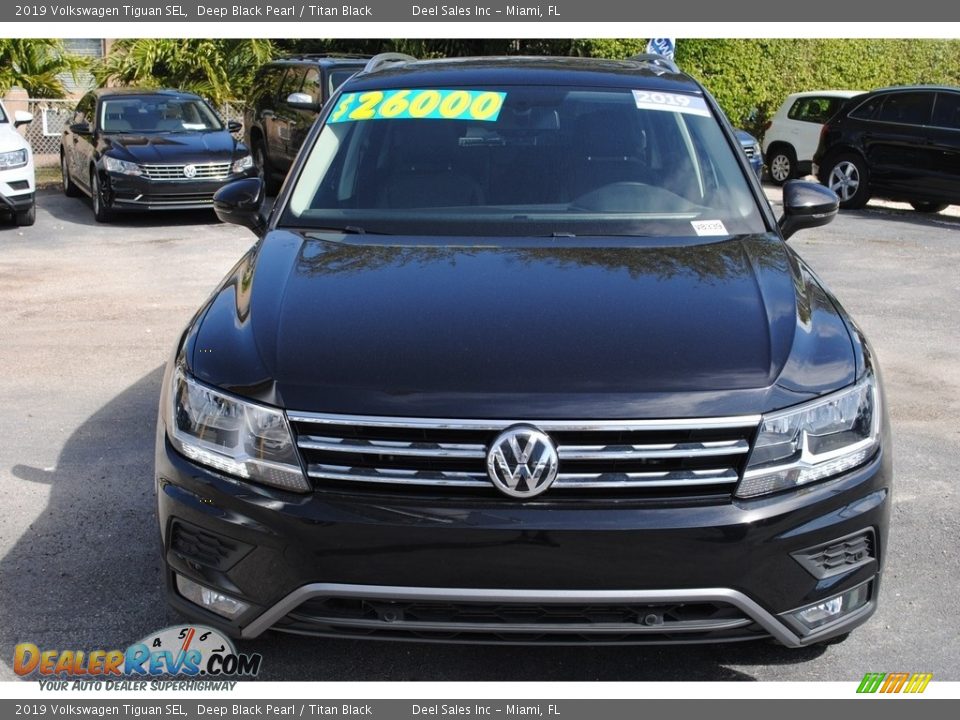 2019 Volkswagen Tiguan SEL Deep Black Pearl / Titan Black Photo #3