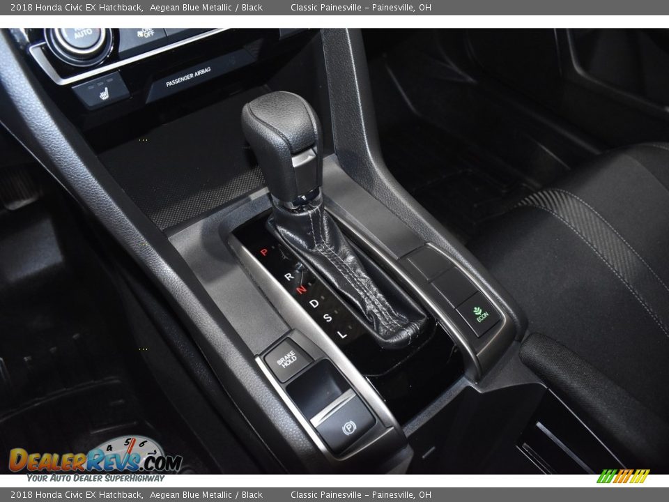 2018 Honda Civic EX Hatchback Aegean Blue Metallic / Black Photo #14