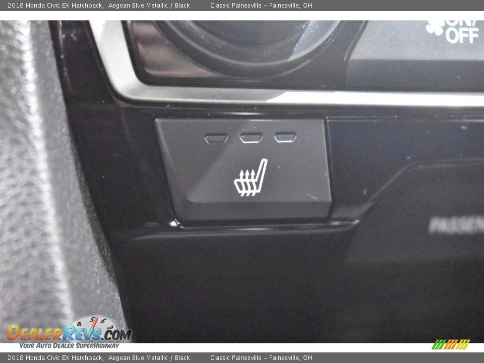 2018 Honda Civic EX Hatchback Aegean Blue Metallic / Black Photo #15