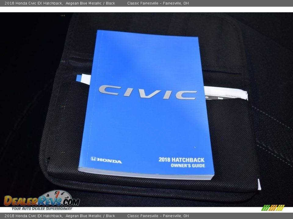 2018 Honda Civic EX Hatchback Aegean Blue Metallic / Black Photo #17