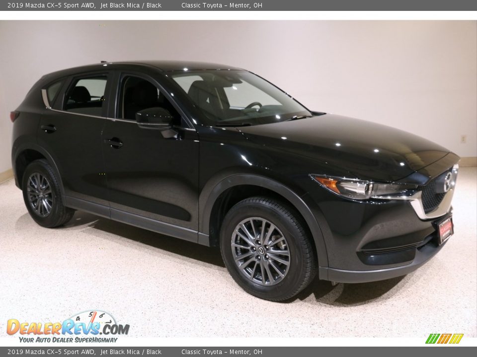 2019 Mazda CX-5 Sport AWD Jet Black Mica / Black Photo #1