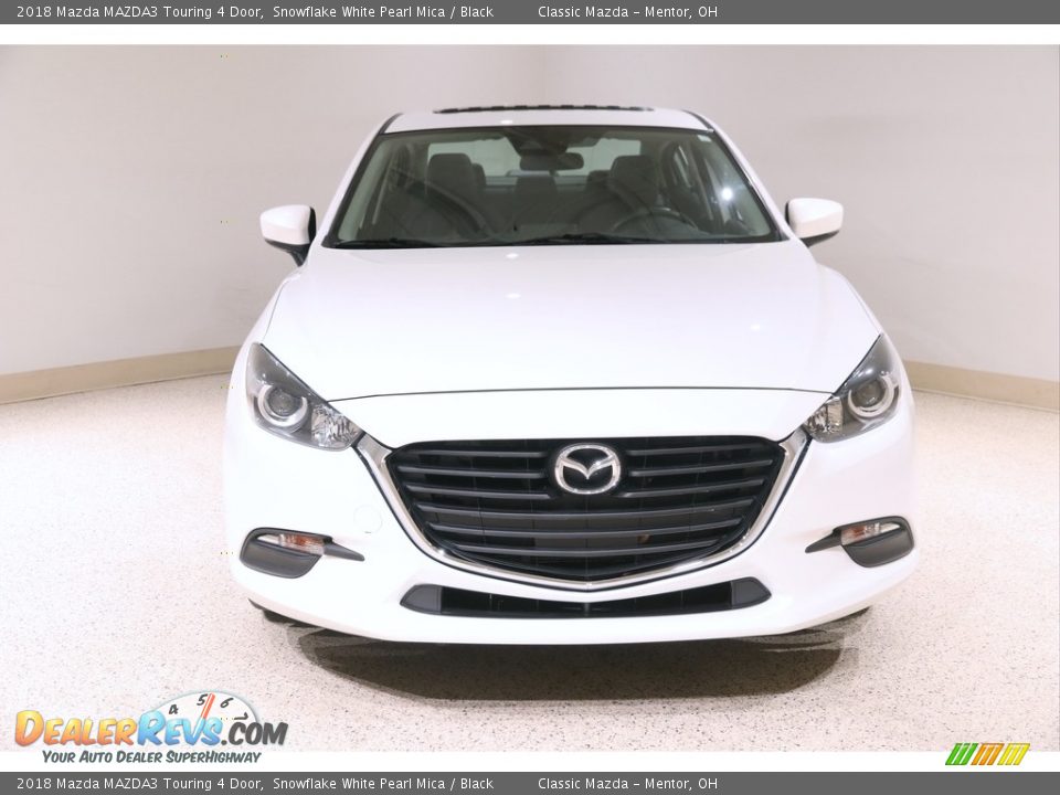 2018 Mazda MAZDA3 Touring 4 Door Snowflake White Pearl Mica / Black Photo #2