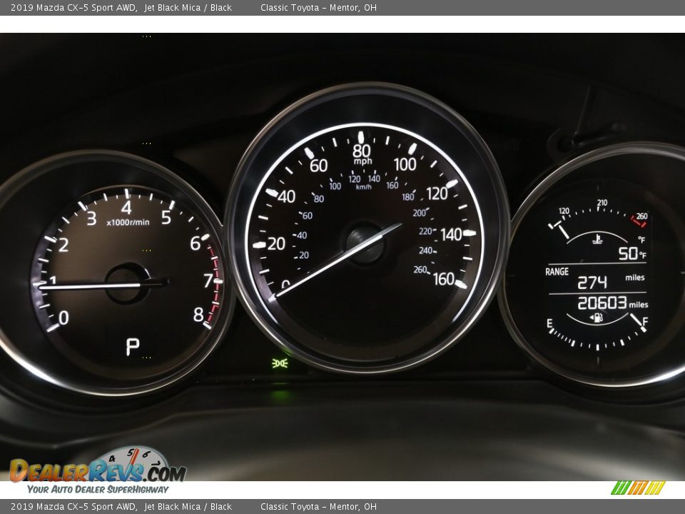 2019 Mazda CX-5 Sport AWD Jet Black Mica / Black Photo #8