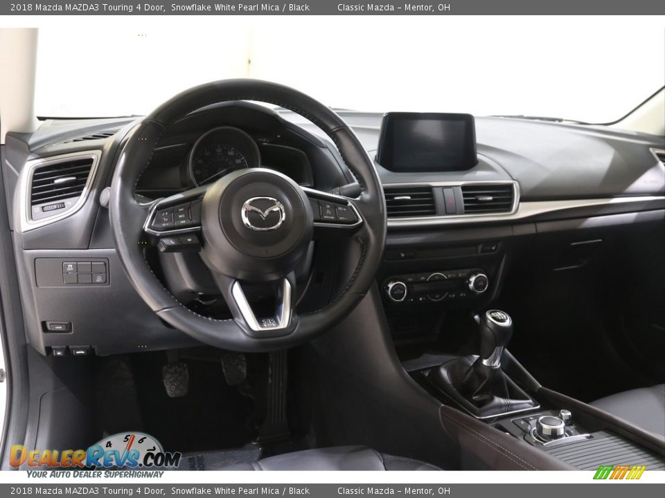 2018 Mazda MAZDA3 Touring 4 Door Snowflake White Pearl Mica / Black Photo #6