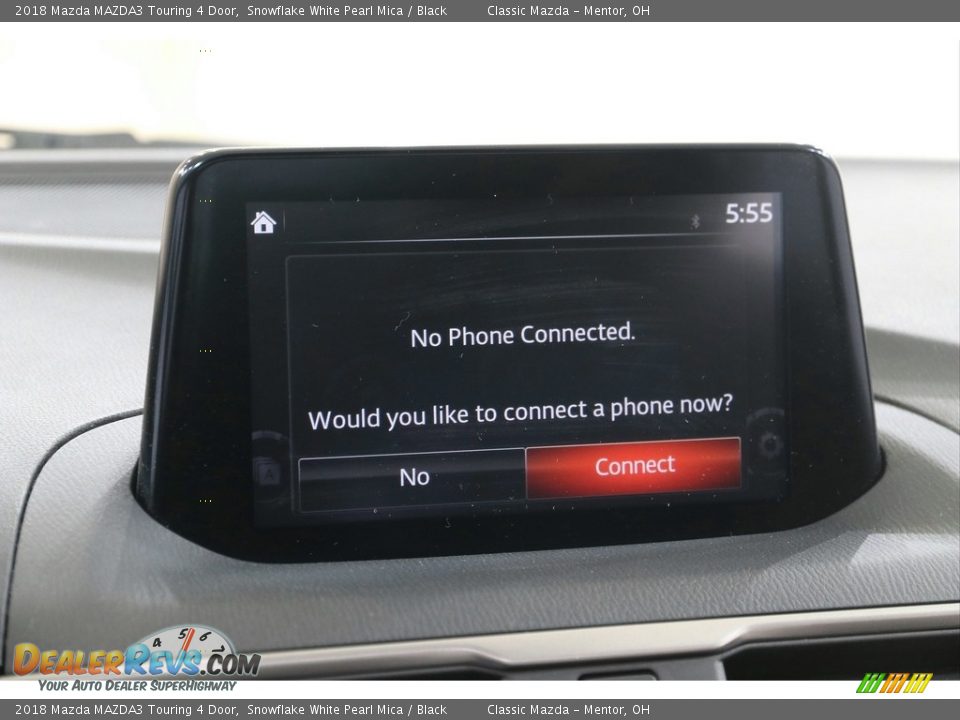 2018 Mazda MAZDA3 Touring 4 Door Snowflake White Pearl Mica / Black Photo #10