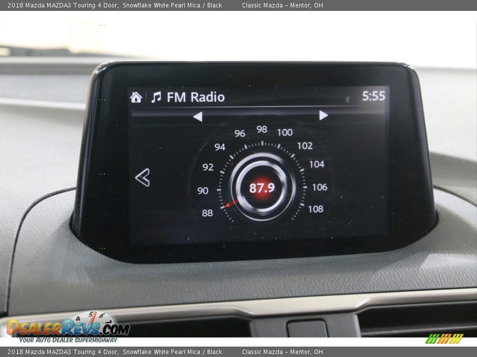 2018 Mazda MAZDA3 Touring 4 Door Snowflake White Pearl Mica / Black Photo #11