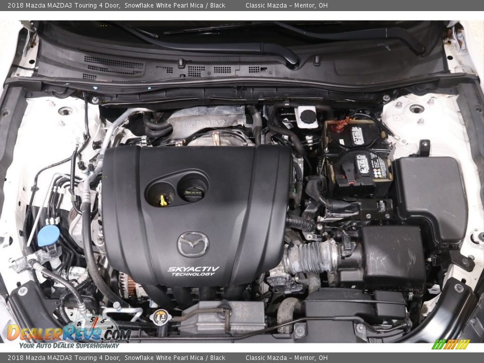 2018 Mazda MAZDA3 Touring 4 Door Snowflake White Pearl Mica / Black Photo #18