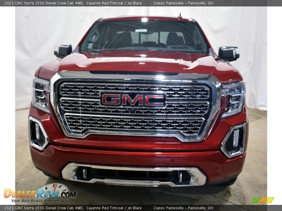 2021 GMC Sierra 1500 Denali Crew Cab 4WD Cayenne Red Tintcoat / Jet Black Photo #4