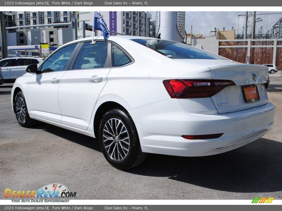 2020 Volkswagen Jetta SE Pure White / Dark Beige Photo #7