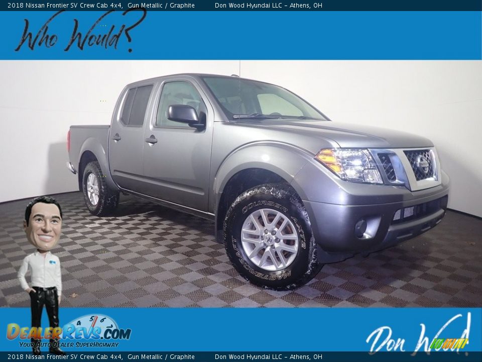 2018 Nissan Frontier SV Crew Cab 4x4 Gun Metallic / Graphite Photo #1