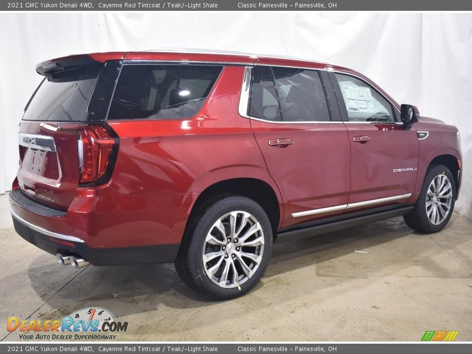 2021 GMC Yukon Denali 4WD Cayenne Red Tintcoat / Teak/­Light Shale Photo #2